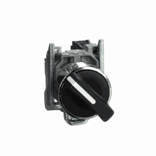 [C27XB4BD21] Schneider Electric - Selector switch, metal, black, Ø22, 2 positions, stay put, 1 NO - XB4BD21