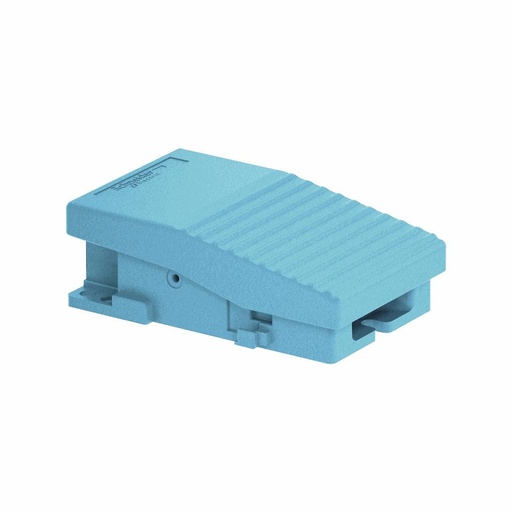 [C27XPEM110] Schneider Electric - Single foot switch, metal, blue, without cover, 1 NO + 1 NC - XPEM110