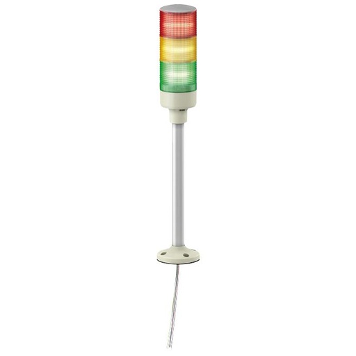 [C16XVGB3SH] Schneider Electric - Tower Light - RAG - 24V - LED - W.Buzzer - Tube mounting with fixing plate - XVGB3SH